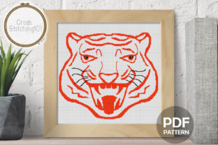 A Bold Tiger Head Cross Stitch Review for Craft Fair Success