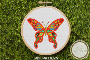 A Colorful Butterfly Cross Stitch Pattern for Modern Makers
