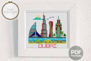 A Designer's Review: The Dubai City Modern Cross Stitch Pattern