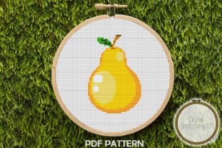 A Designer's Review: The Modern Yellow Pear Cross Stitch Pattern