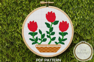 A Modern Cross Stitch Design for Boutique Sweatshirts
