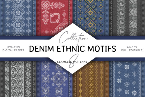 A Seasonal Review of Denim Ethnic Cross Stitch Embroidery