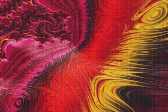 A Timeless Fractal Cross Stitch Pattern for Handmade Keepsakes