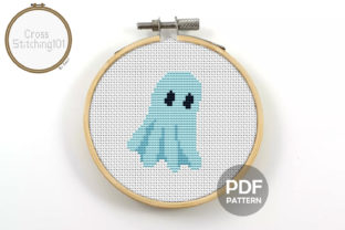 An Embroidery Seller's Look at the Ghost Modern Cross Stitch Pattern