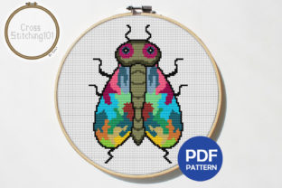 Bee Modern Cross Stitch Pattern Review for Business Merch