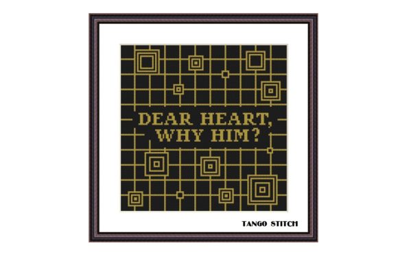 Dear Heart, Why Him Funny Cross Stitch Design Review