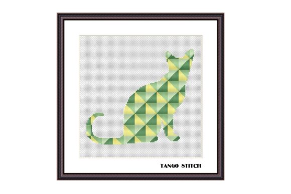 Evaluating a Geometric Cat Cross Stitch Pattern for Your Shop