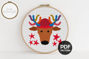 Expert Review: X-Mas Deer Modern Cross Stitch Pattern for Business Merch