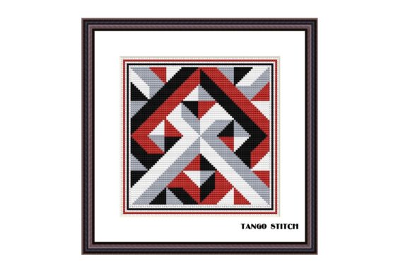 Geometric Ornament: A Modern Holiday Cross Stitch Pattern