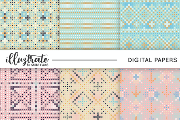 Review: Pastel Cross Stitch Seamless Patterns for Boutique Apparel