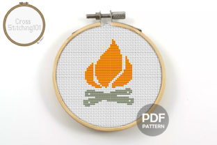 Seasonal Spark: Reviewing Camp Fire Modern Cross Stitch Pattern